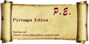 Pirnaga Edina névjegykártya