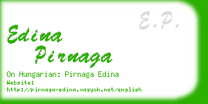 edina pirnaga business card